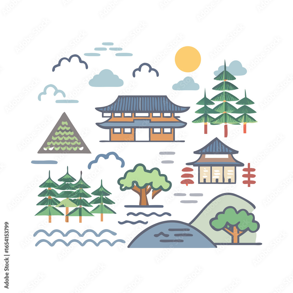 Obraz premium winter landscape with house