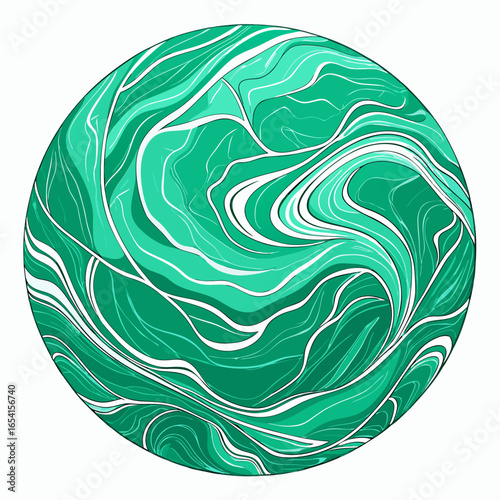 green marble with fine parallel linear