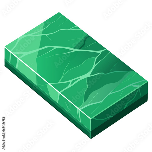 green marble with fine parallel linear