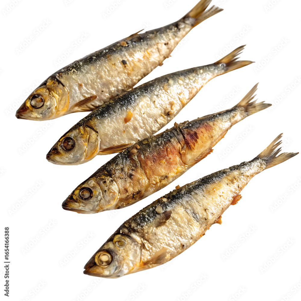fried sardine isolated on a transparent background fried sardine isolated on a transparent background