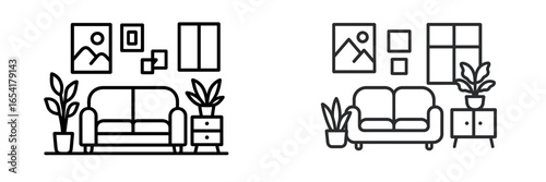 Modern living room design ideas featuring stylish furniture and plants in a cozy home setting