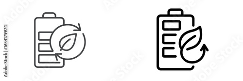Battery recycling symbols representing eco-friendly energy solutions and sustainability efforts in modern technology