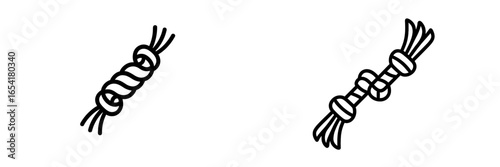 Different types of knots illustrated for reference and teaching purposes in various applications and activities