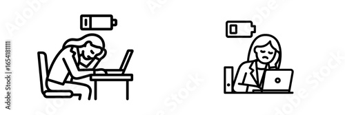 Struggles of productivity during long work hours at a desk with low energy and the transition to renewed focus