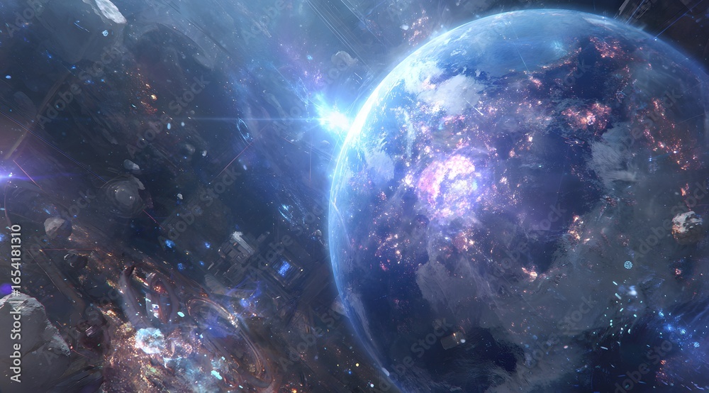 Obraz premium Outer Space Planetary View