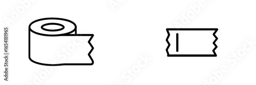 Various types of paper rolls displayed in a minimalistic design setting with a clean aesthetic for practical use