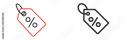Discount tags design for sales and promotions in vector style