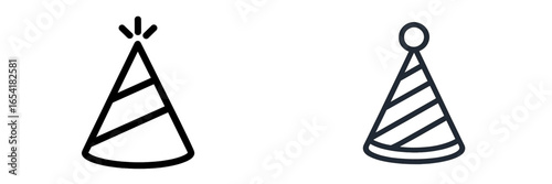 Colorful party hats for festive celebrations and events