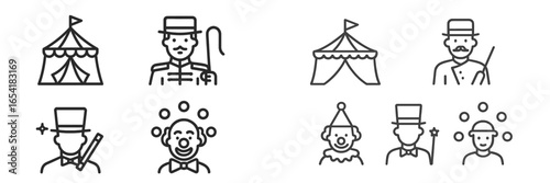 Exciting carnival characters in vector style for festive designs