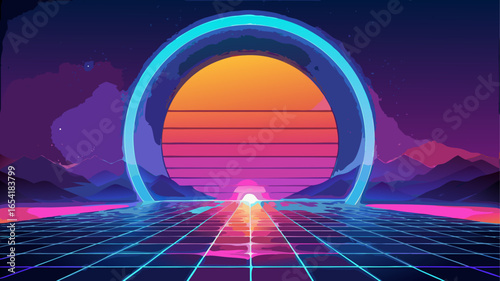 sunrise over the ocean
