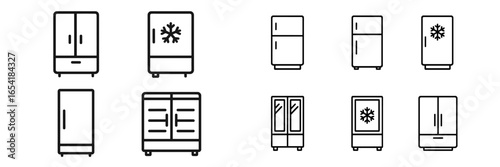 Modern refrigerator designs for home kitchen use in various styles