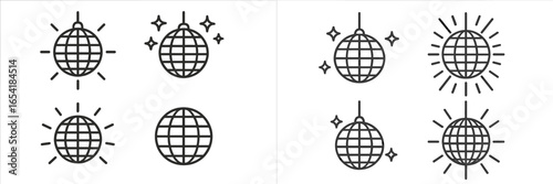 Disco ball vector illustration for party and event decor