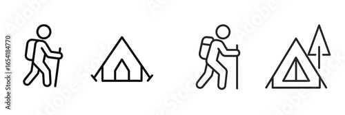 Hiking and camping activities in nature for outdoor enthusiasts