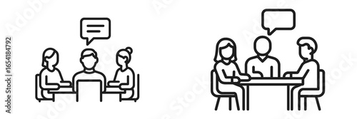 Collaboration-focused discussion among office professionals