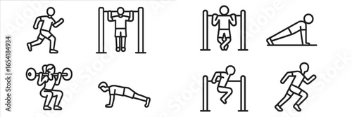 Strength training and cardio fitness activities