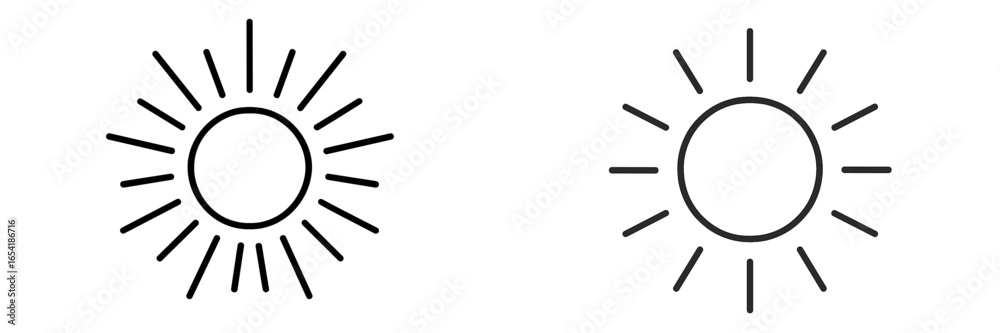 Vector sun illustration with rays on white background Vector sun illustration with rays on white background