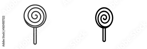 Spiral lollipop vector illustration for sweet treats design