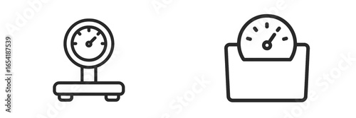Two vector illustrations depict measurement tools