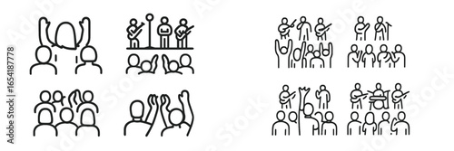 Crowd enjoying live music performance at a concert event