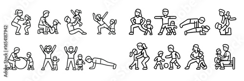 Engaging family fitness activities promoting fun and togetherness