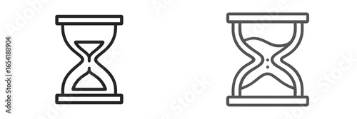 Unique vector representation of traditional hourglass design