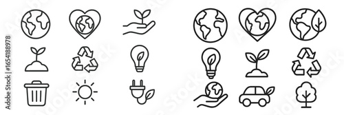 Illustrations on sustainability and environmental awareness