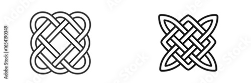 Intricate knot designs suitable for various creative projects