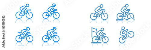 Cycling activities in diverse styles and scenarios