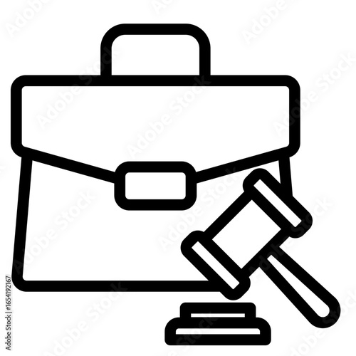 Case court icon vector illustration