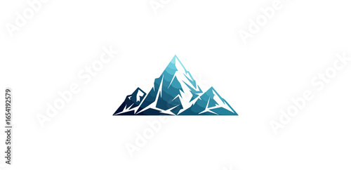 Mountains illustration against black background