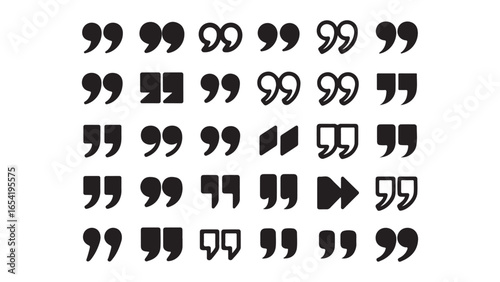 Single quotation mark graphic element, hand-drawn vector quotation mark