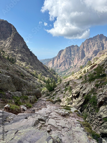 Montagnes de Capu a u Carrozzu sur le GR20 Nord en Corse