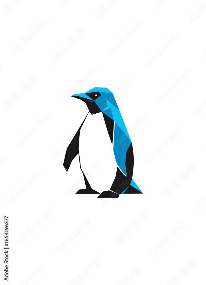 Obraz premium Stylized penguin graphic illustration