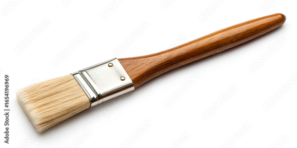 Fototapeta premium Paint brush artist tool isolated on plain white background