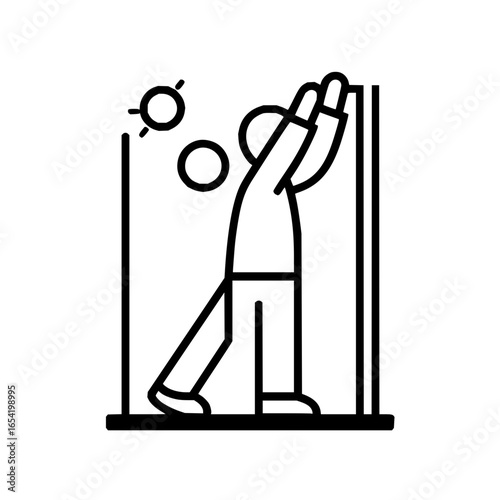 Person stretching exercise fitness workout health wellness lifestyle activity physical stretching routine vector