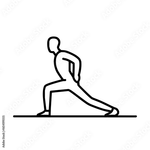 Man stretching exercise fitness workout training body health wellness physical activity routine warm up posture 100