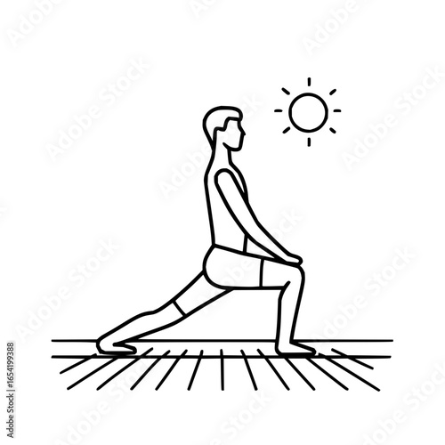 Yoga pose workout fitness exercise stretching health wellness training body balance flexibility routine sun