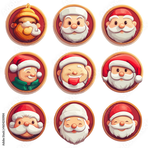 christmas, festival, vector, transparent background, xmas, icon, celebration, winter, surprise, pattern, merry, season, icons, christmas set
