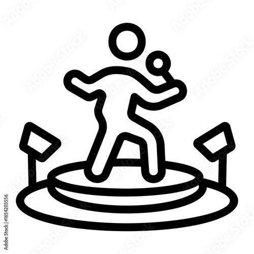 talent hunt Line Icon