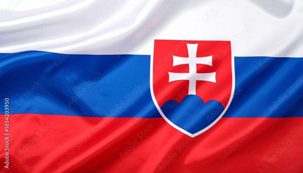 Fototapeta premium Slovakian national flag