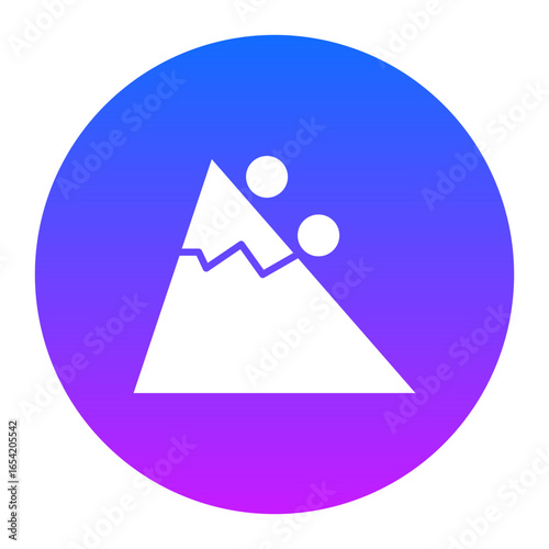 Snow Avalanche Icon