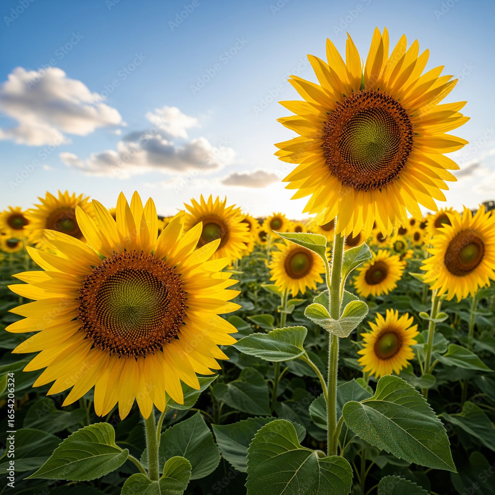 Obraz premium field of sunflowers