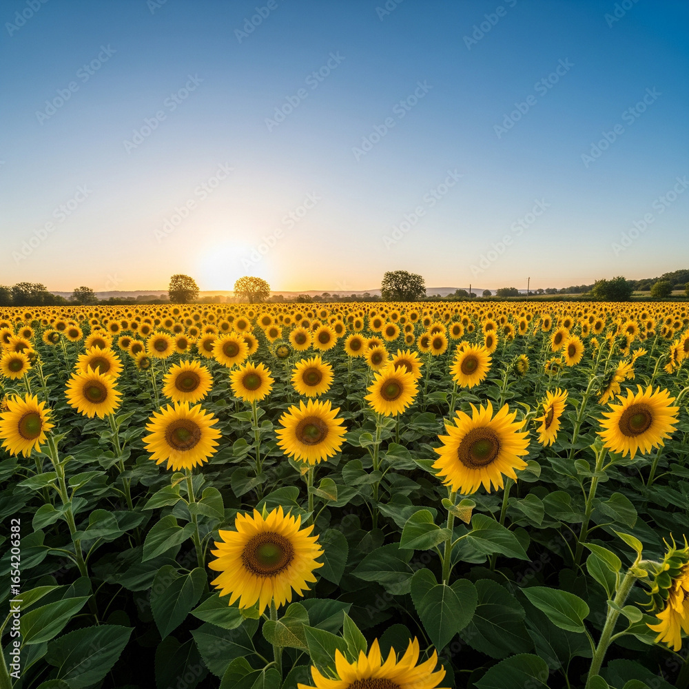 Fototapeta premium field of sunflowers