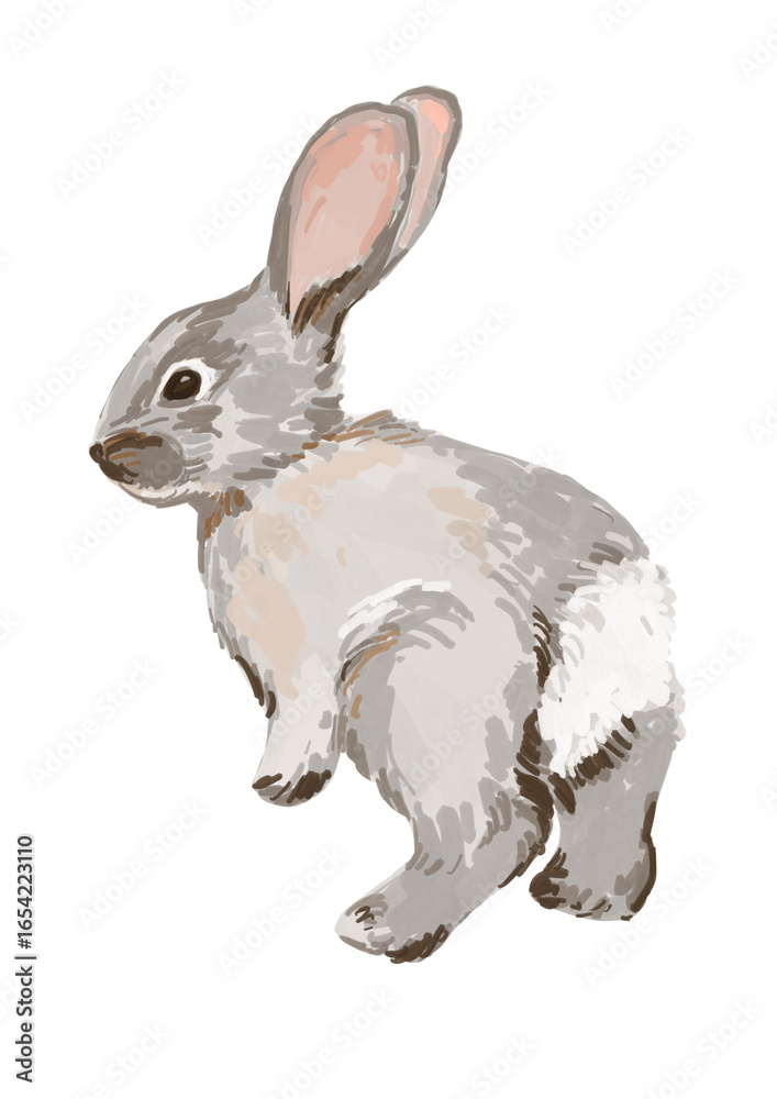 Obraz premium Hand drawn bunny