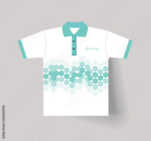Polo t-shirt design template. corporate uniform design. Polo t-shirt mockup. Abstract graphic 