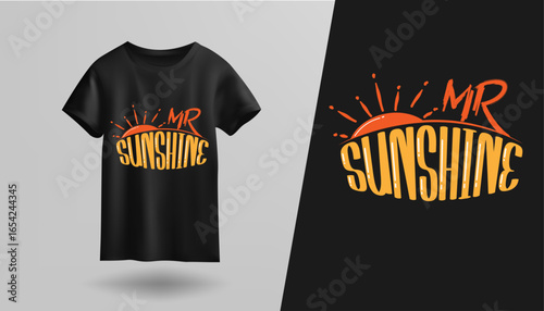 t shirt design Mr sunshine
