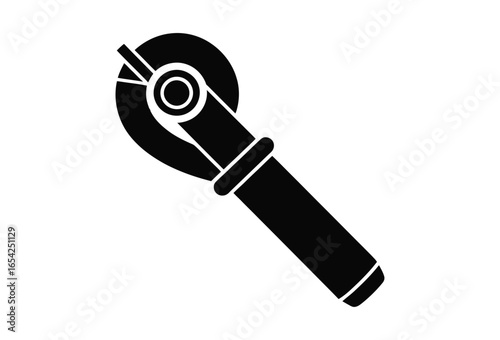 Black silhouette of an angle grinder tool