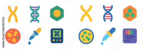 Colorful Science Icons
