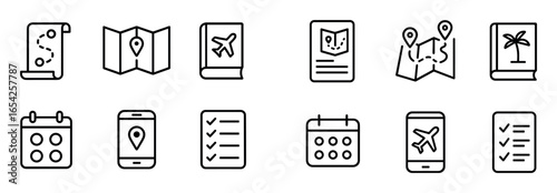Minimalist Travel Icons