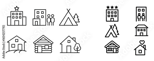 Travel Accommodation Icons